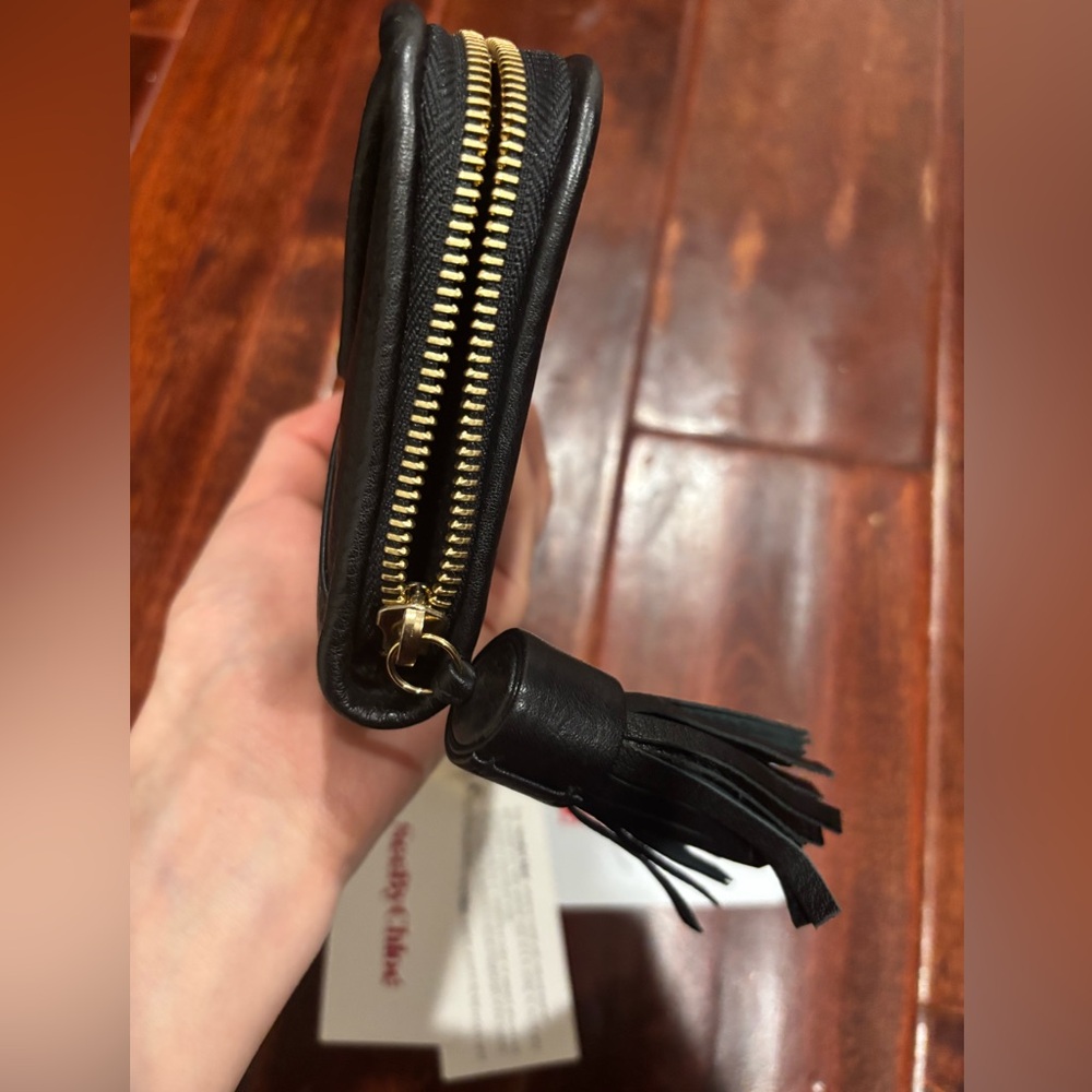 SEE BY CHLOE Long Black Leather Wallet, LIKE NEW - Picture 6 of 8